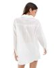 Daisy Street Daisy Street oversized eyelet shirt in white - part of a set - 2