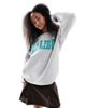 Daisy Street Daisy Street oversized malibu sweatshirt in light heather gray - 4