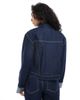 Daisy Street Daisy Street paneled fitted denim jacket in navy indigo - part of a set - 2