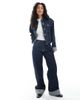 Daisy Street Daisy Street paneled fitted denim jacket in navy indigo - part of a set - 4