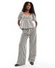 Daisy Street Daisy Street pull on boxer style pants in black gingham - part of a set - 1