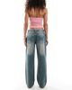 Daisy Street Daisy Street roomy low rise jeans in washed blue - 3