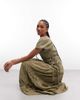 Daisy Street Daisy Street ruched broderie detail maxi dress in olive-Green - 2