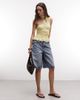 Daisy Street Daisy Street shirred scarf halter top in yellow polka dot - 2