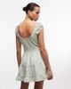 Daisy Street Daisy Street tiered mini dress in green gingham - 4