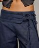 Daisy Street Daisy Street Torrone Belt Detail Cotton Wide Leg Pants in Navy, Women's at Urban Outfitters - 3