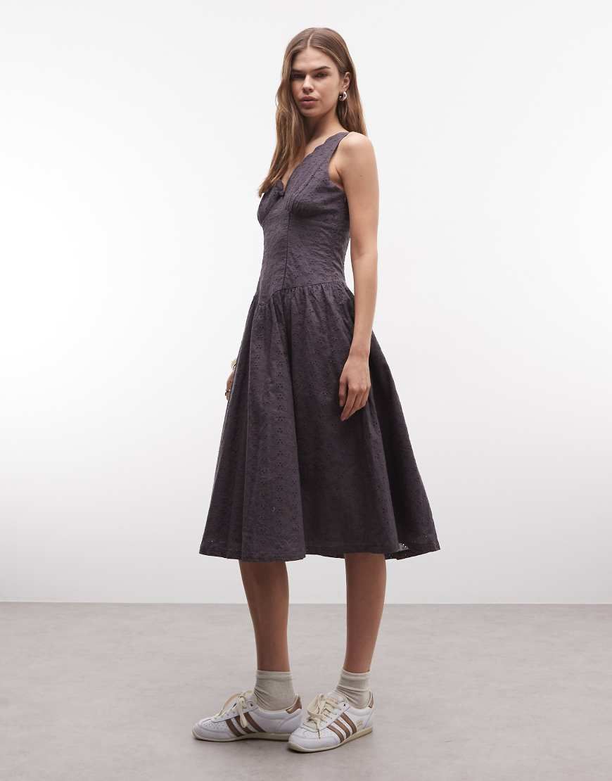 grey daisy dress Street clr-dscrp::KELLY GREEN MULTI