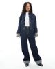 Daisy Street Daisy Street wide leg denim jeans with turned up cuffs in navy indigo - part of a set - 1