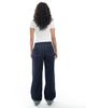 Daisy Street Daisy Street wide leg denim jeans with turned up cuffs in navy indigo - part of a set - 2