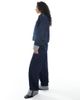 Daisy Street Daisy Street wide leg denim jeans with turned up cuffs in navy indigo - part of a set - 3