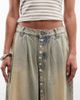 Daisy Street Daisy Street wide leg jeans with star buttons in dark wash-Blue - 4