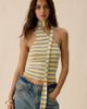 Daisy Street Daisy Street X Aicha Polly Scarf Detail Halter Top in Yellow, Women's at Urban Outfitters - 1
