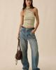 Daisy Street Daisy Street X Aicha Polly Scarf Detail Halter Top in Yellow, Women's at Urban Outfitters - 4