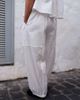 Daisy Street Daisy Street x Emma Jean barrel pull on pants with broderie panel in white - 4