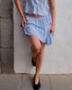Daisy Street Daisy Street x Emma Jean boho satin mini skirt with lace detailing in blue -set - 2
