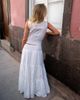 Daisy Street Daisy Street x Emma Jean drop waist tiered maxi skirt in white broderie - part of a set - 3