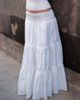 Daisy Street Daisy Street x Emma Jean drop waist tiered maxi skirt in white broderie - part of a set - 4