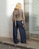 Daisy Street Daisy Street x Emma Jean fitted shirt with matching scarf in neutral stripes - 4