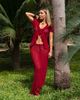 Daisy Street Daisy Street x Molly McFarlane crochet maxi skirt in red - part of a set - 1