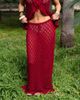 Daisy Street Daisy Street x Molly McFarlane crochet maxi skirt in red - part of a set - 4