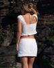 Daisy Street Daisy Street x Molly McFarlane embroidered textured mini skirt in white - part of a set - 4