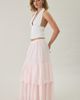 Daisy Street Daisy Street Zefir Embroidered Tiered Maxi Skirt in Pink, Women's at Urban Outfitters - 1