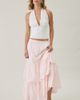Daisy Street Daisy Street Zefir Embroidered Tiered Maxi Skirt in Pink, Women's at Urban Outfitters - 3