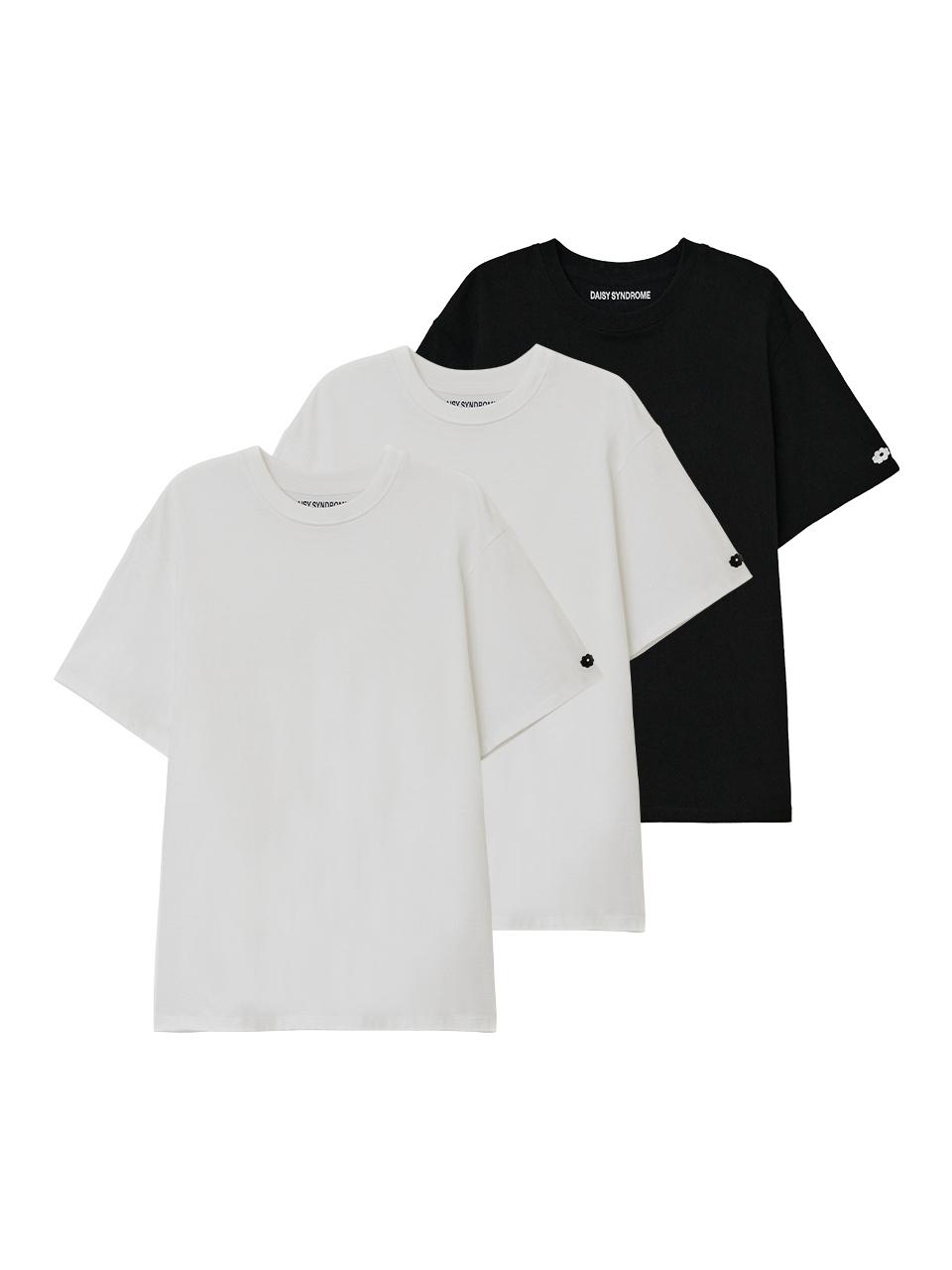 DAISY SYNDROME All Day T-shirt (3packs) - White
