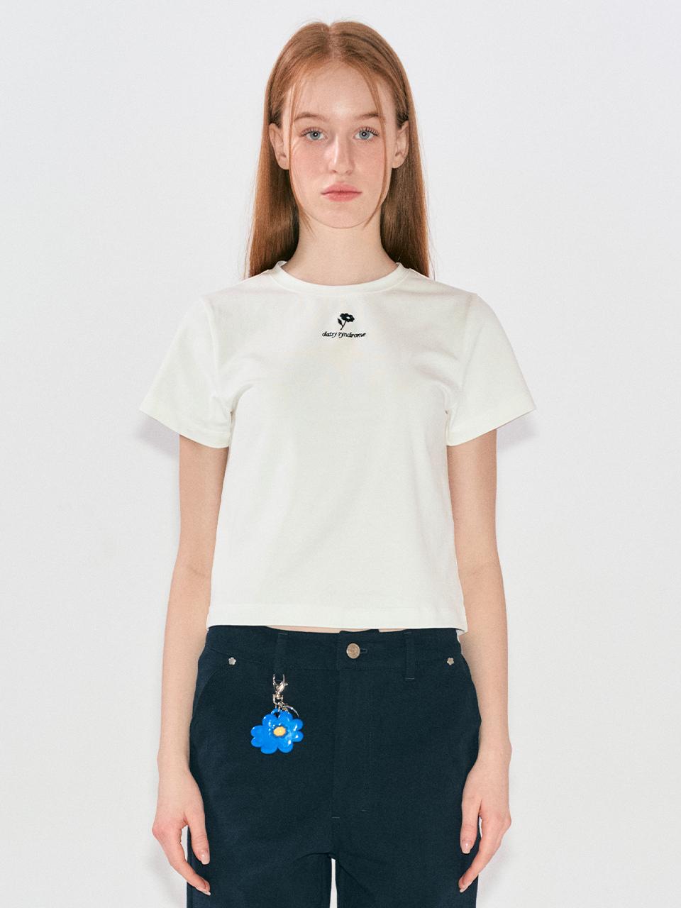 DAISY SYNDROME Bloom Slim T-shirt - White