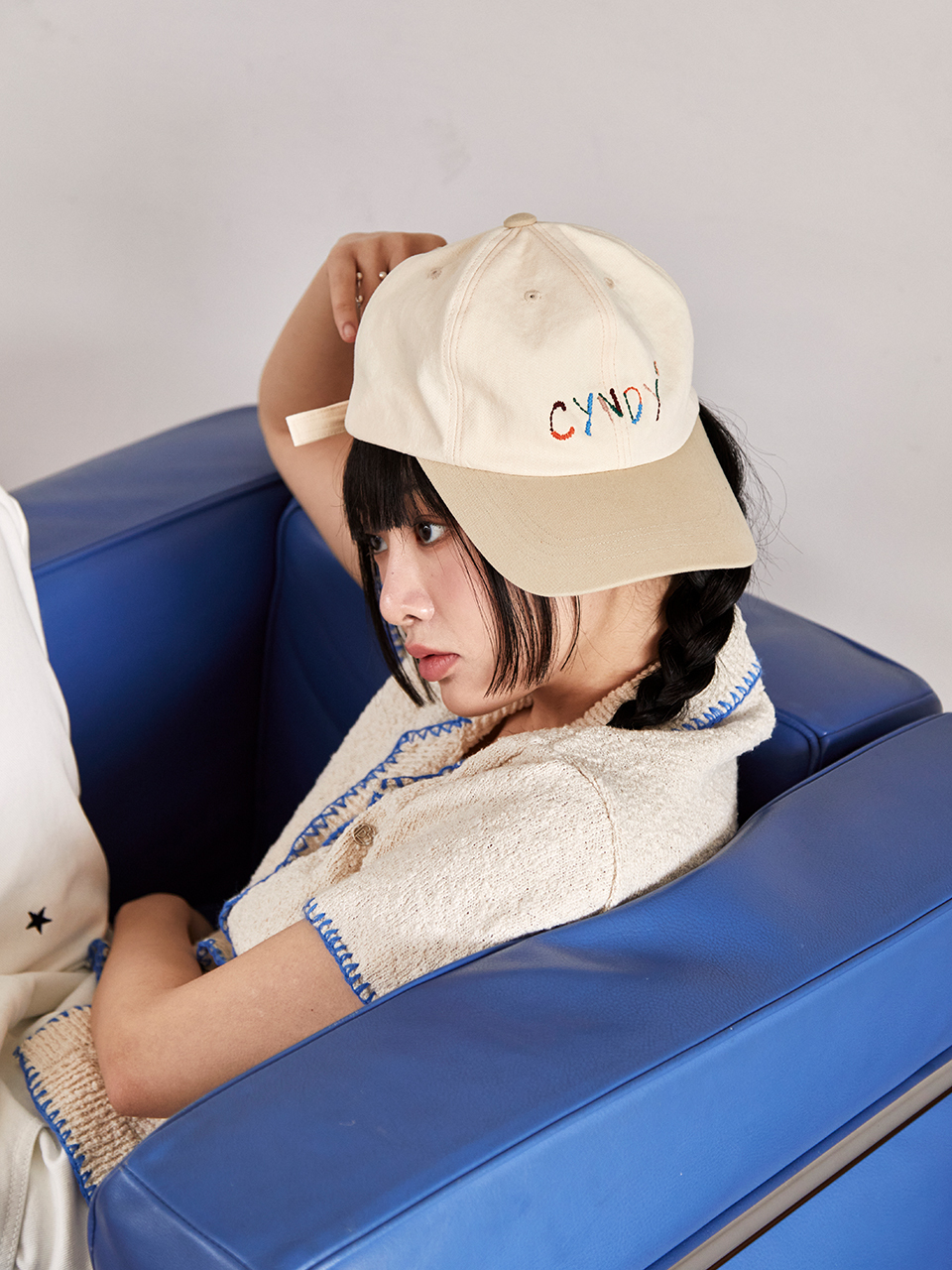 DAISY SYNDROME Daisy Cyndy Ball Cap_Beige