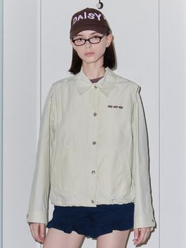 DAISY SYNDROME FLORAL ARTWORK JACKET beige