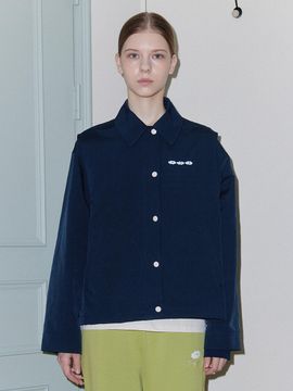 DAISY SYNDROME FLORAL ARTWORK JACKET navy