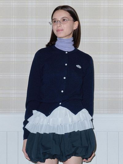 DAISY SYNDROME SOFT LOGO CARDIGAN navy