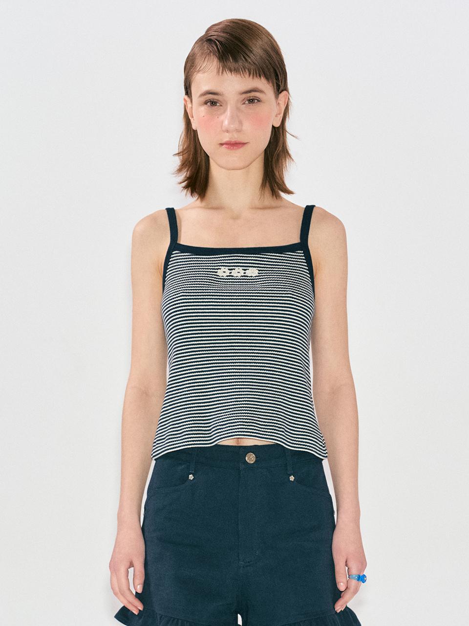 DAISY SYNDROME Summerly Sleeveless Top - Navy