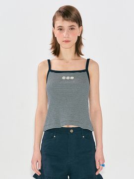 DAISY SYNDROME Summerly Sleeveless Top - Navy