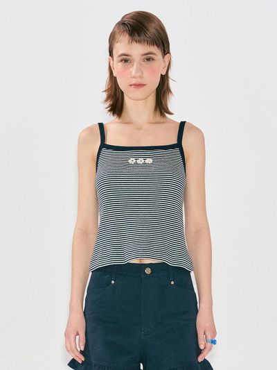 DAISY SYNDROME Summerly Sleeveless Top - Navy