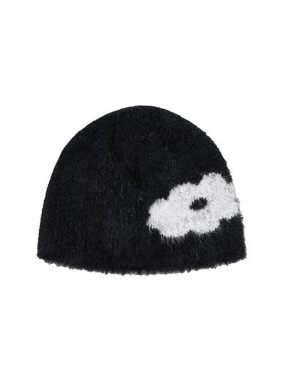 DAISY SYNDROME TICKLE UNCUFFED BEANIE black