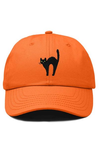 Dalix Dalix Black Cat Embroidered Casual Hat