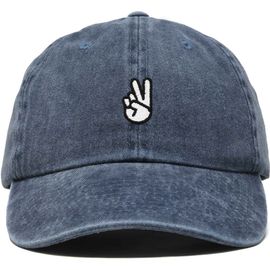 Dalix Dalix Peace Sign Embroidered Dad Hat