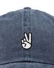 Dalix Dalix Peace Sign Embroidered Dad Hat - 2