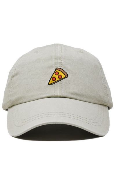 Dalix Dalix Pizza Slice Embroidered Dad Hat