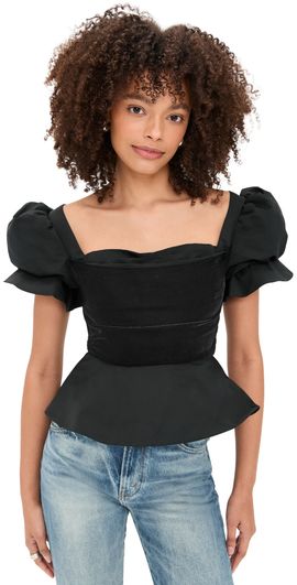 Damaris Bailey Damaris Bailey Rose Blouse Black Velvet