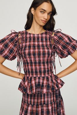Damson Madder Becca 100% Cotton Blouse