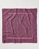 Damson Madder Cotton Check Hair Scarf - 2