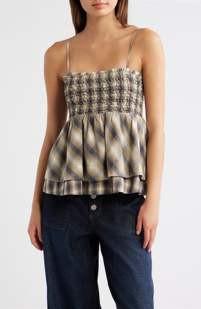 Damson Madder Damson Madder Azalea Smocked Organic Cotton Camisole