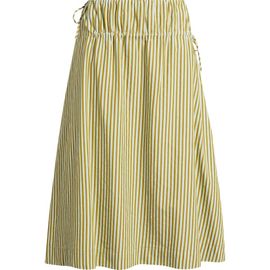 Damson Madder Damson Madder Caspia Striped Volume Midi Skirt