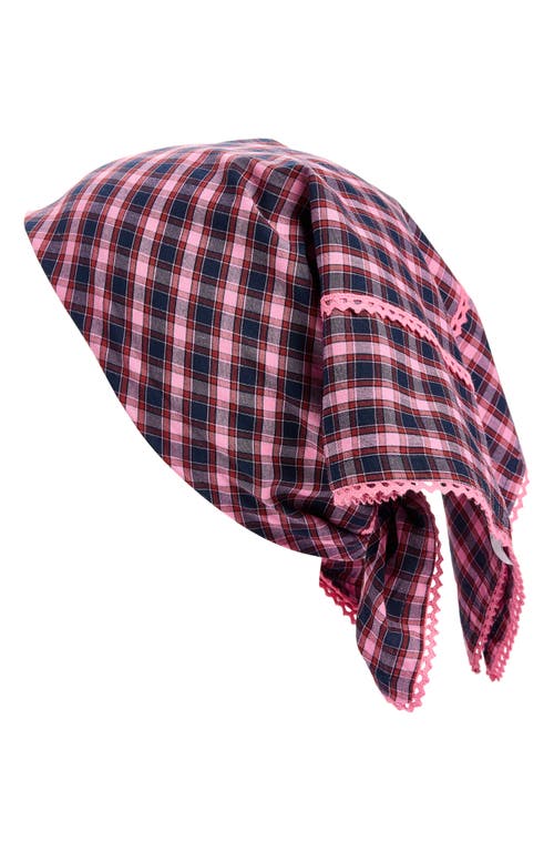 Damson Madder Damson Madder Check Organic Cotton Bandana