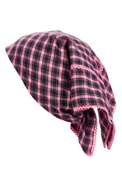 Damson Madder Damson Madder Check Organic Cotton Bandana