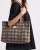 Damson Madder Damson Madder Check Tote Bag - 2