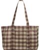 Damson Madder Damson Madder Check Tote Bag - 3